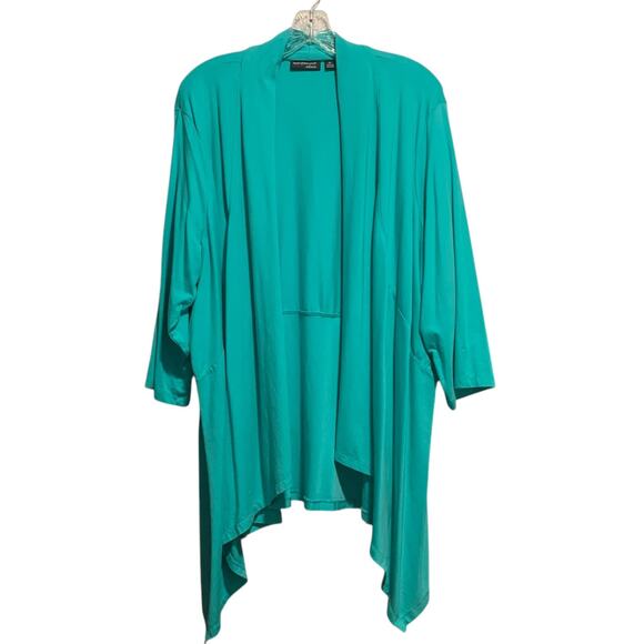 SUSAN GRAVER STYLE WEEKEND 3X Cardigan Cotton / Modal / Spandex Open Front - Picture 1 of 7